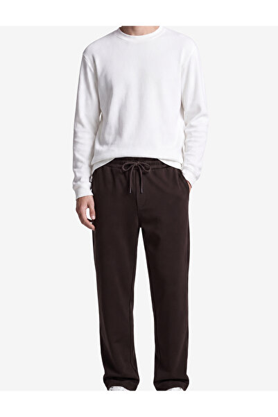 Koton Viscose Blended Pocketed Waist-Tie Sweatpants