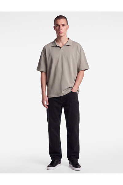 Koton Cotton Short Sleeve Comfortable Fit Polo Collar T-Shirt