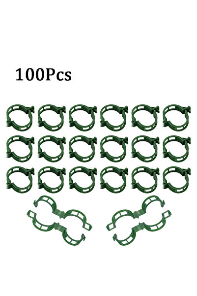 Choice Green 100Pcs Plastic Plant Support Clips,Plastic Clips for Securing Pl...