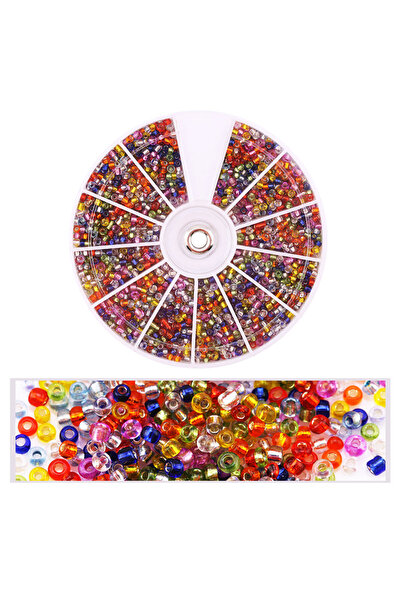 Choice3 3 2000pcs/Lot 12Grids Glass Seed Beads Set Charms Jewelry Beads For B...