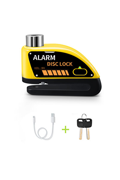 Choice6 Charging Style E Extractme Motorcycle Alarm Disc Brake Lock Security ...