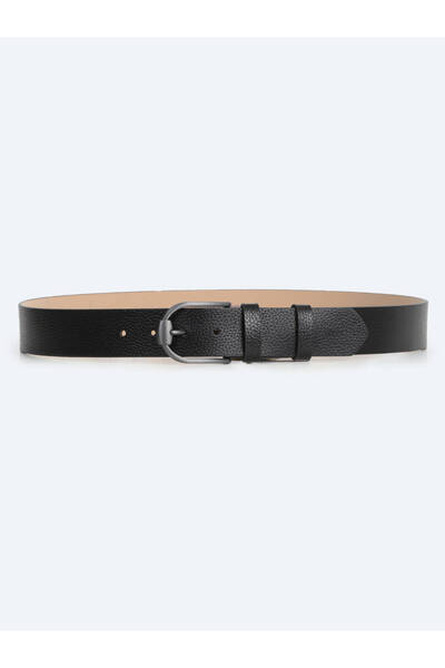 Kip Black 100% Leather Belt
