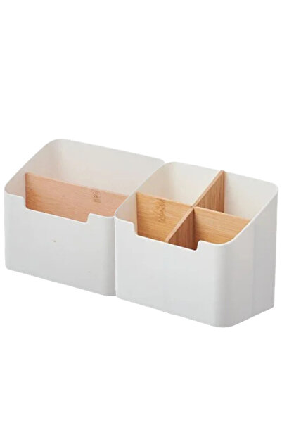 Choice Mix A-2Pcs 1/2PCS Multifunctional Compartment Storage Box Bamboo Woode...