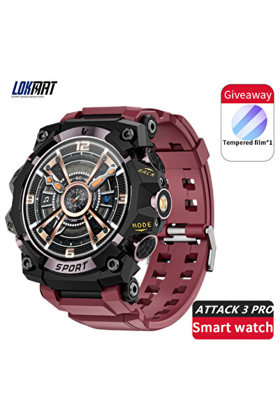 Choice Bronze LOKMAT ATTACK 3 Pro Smart Watch Bluetooth Calls Message Reminde...