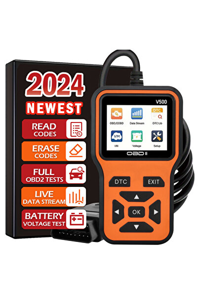 Choice أداة تشخيص ماسح OBD2 للسيارة باللون البرتقالي مقاس واحد، قارئ أكواد، ج...
