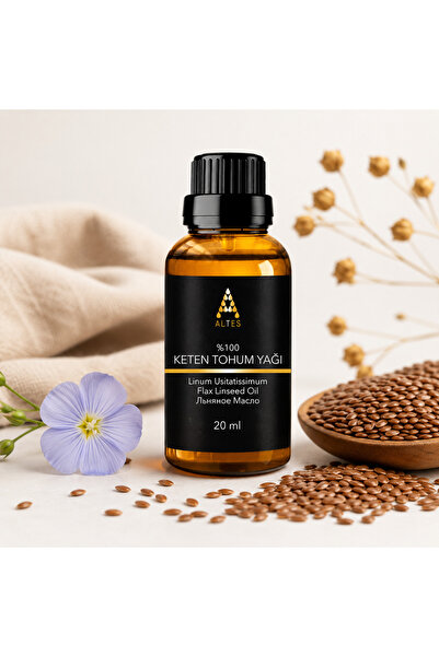 altes 100% Pure Flax Seed Oil / Flax Linseed Oil / Cold Pressed 20ml Ym22Ktn0101