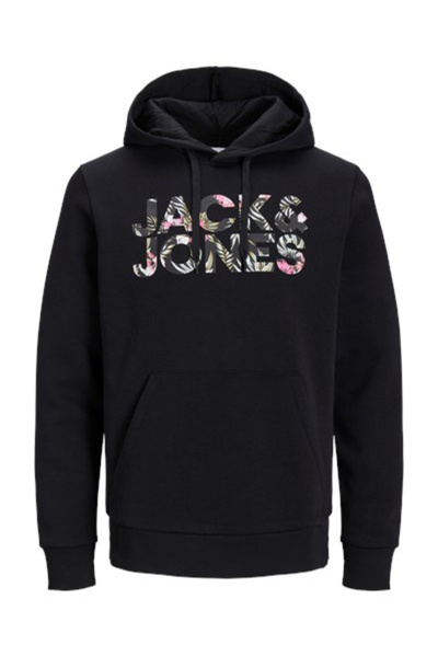 Jack & Jones Jack&Jones 12250682 Jjejeff Crop Logo Sweat Men's Black