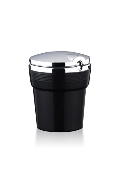 Choice black Universal Car Ashtray With Led Lights With Cover Creative Person...
