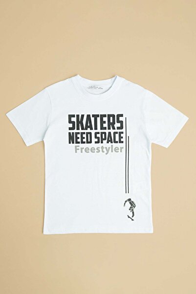 Fulla Moda Skaters Need Space Printed Boy's T-Shirt