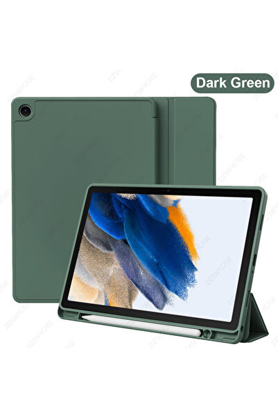 choice2 Dark Green Silicone Case for Tab A8 10.5 inch (SM-X200 SM-X207), with...