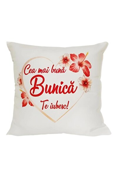 OEM Pernă Personalizată cu Mesajul ''Cea mai bună Bunică'' 40x40 cm