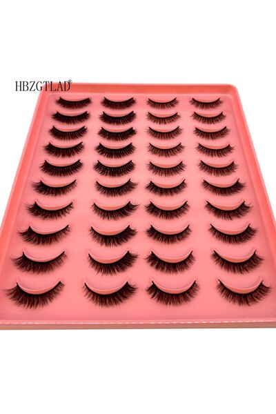Choice3 FT03 Mix 20 Pairs Eyelashes 3D Mink Lashes Fluffy Soft Wispy Natural ...