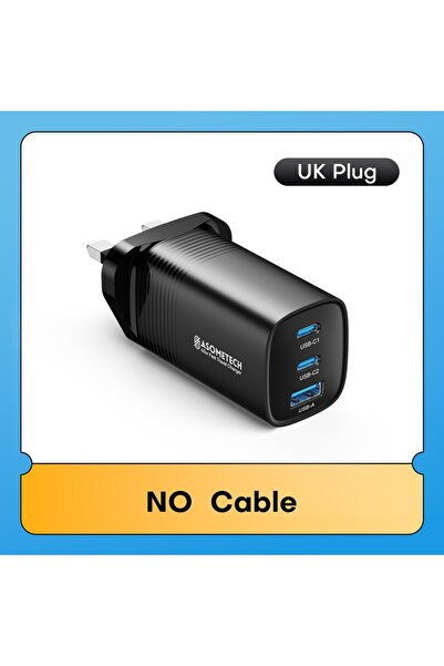 Choice UK Plug ASOMETECH GaN USB Type C Charger 65W 45W PPS PD QC4.0 Quick Ch...