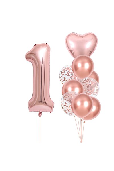 Generic Brand Set of 10 Foil and Latex Balloons, Birthday Theme, 25cm Latex B...