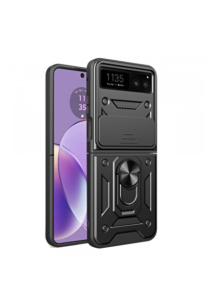 Motorola Husa pentru Razr 40, Techsuit, CamShield, Neagra