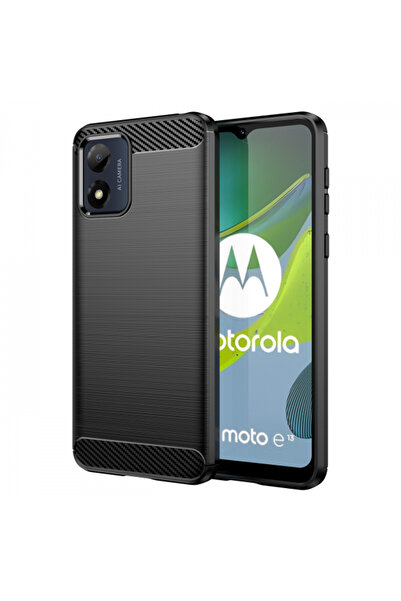 Motorola Husa pentru Moto E13, OEM, Carbon, Neagra