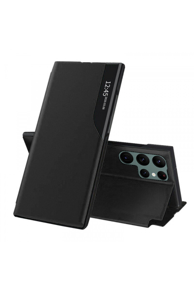 Samsung Husa pentru Galaxy S22 Ultra 5G S908, Techsuit, eFold, Neagra