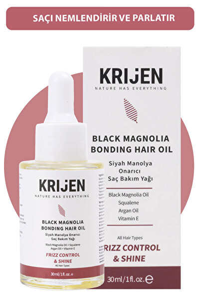 Krijen Siyah Manolya Besleyici Saç Bakım Yağı | Anti-Frizz & Parlak Görünüm 3...