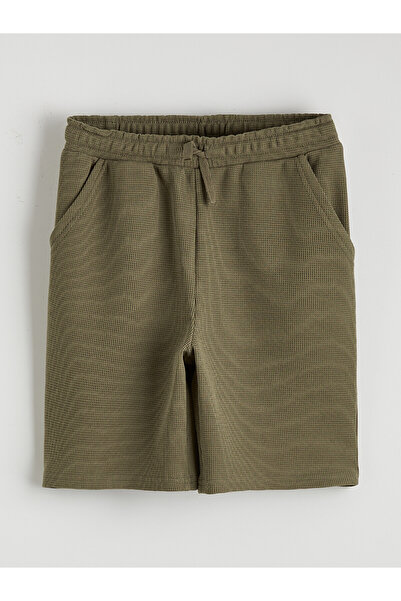 LC Waikiki Nevavm Boys' Shorts with Elastic Waist and Contrast Trim
