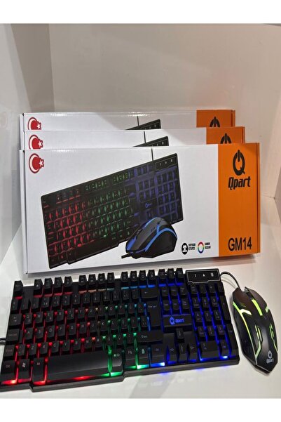 Qpart Gm14 Oyuncu Klavye & Mouse Set