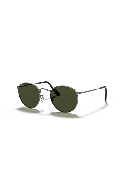 Ray-Ban نظارة شمسية معدنية مستديرة RB3447 مقاس 53 ملم