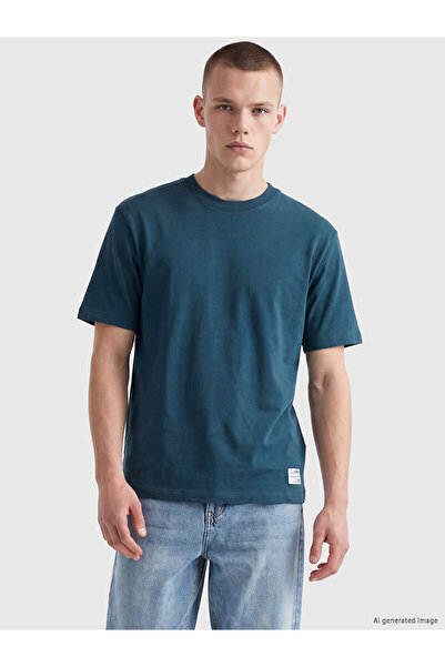 LC Waikiki Trendlucky with a Difference Regular Fit 100% Cotton Men's T-Shirt