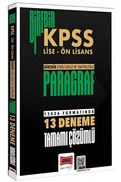 Yargı Yayınları Yargı 2026 KPSS Lise Ön Lisans Paragraf Birebir 13 Deneme Çöz...