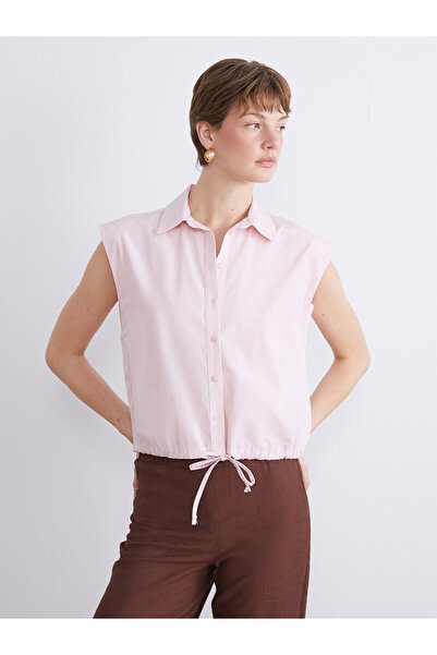 LC Waikiki Two Mt Shop Quality Women's Shirt with Tie at the Waist