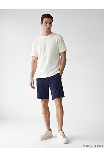 LC Waikiki Nevavm Regular Fit Pique Men's Shorts with a Difference