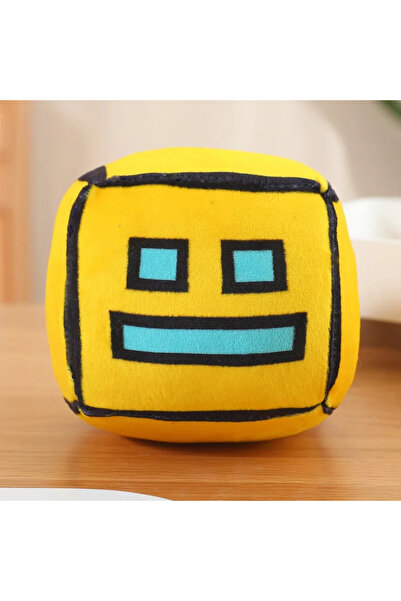 choice2 12cm YELLOW Geometry Dash Cube Plush Toys Stuffed Plushie Doll Small ...