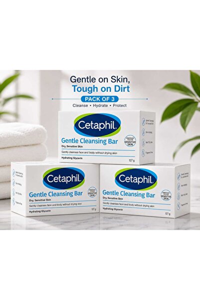 Cetaphil Antibacterial Cleansing Bar - 4.5 oz - 3 pk