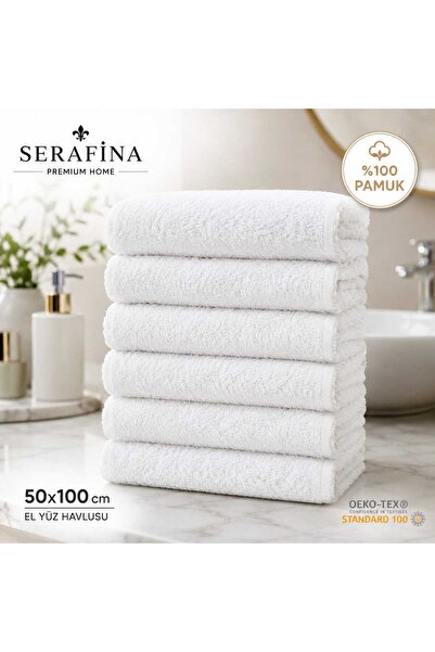 Serafina 5 ADET CLEAN DESEN 50X90 CM EL HAVLUSU %100 PAMUK