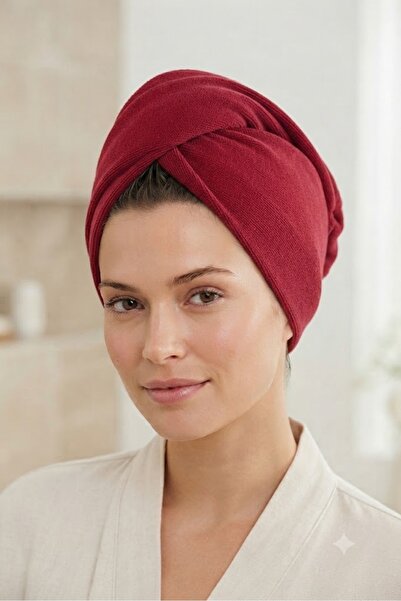Bol Ticaret Tekstil Red Microfiber Hand Face Hairdresser Sports Towel Stain a...