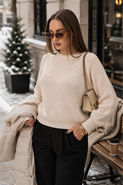 ŞİMAL Γυναικείο πλεκτό πουλόβερ Half Fisherman Knitwear 255083 -