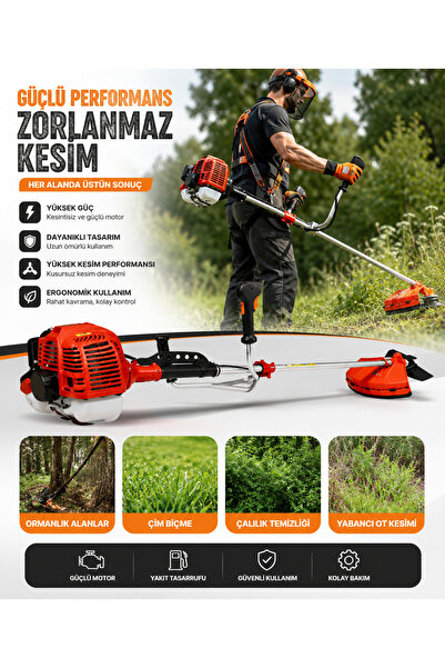 OPTIVEX Benzinli Motorlu Çim Biçme Makinesi