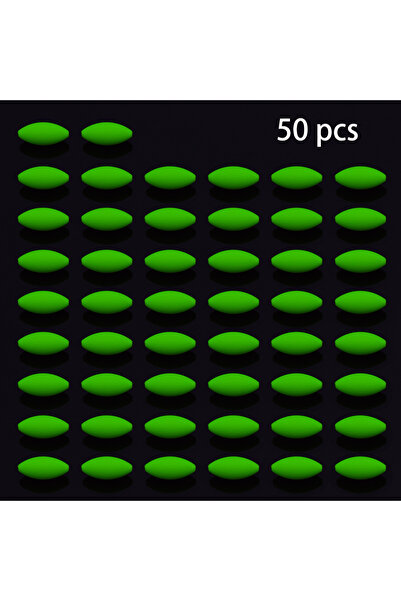 Choice 50 قطعة خضراء من عوامات الصيد الفومية المكبرة على شكل حبة الفاصوليا وا...