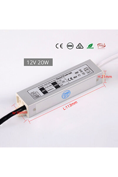 Choice 12V 20W Waterproof LED Power Supply 10W 20W 45W 220V to 12V Driver for...