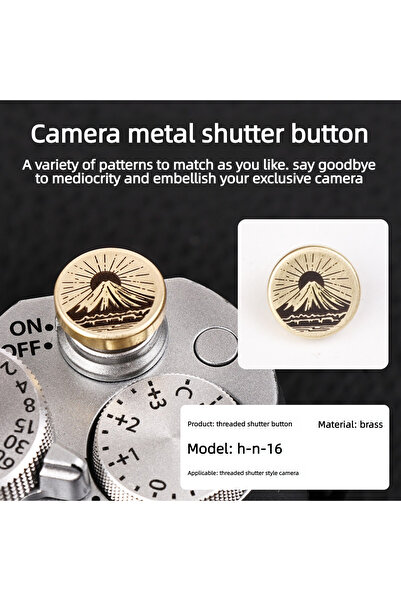 Choice3 H-N-16 Camera Bronze Shutter Button Suitable for Canon R5 Mark II Fuj...