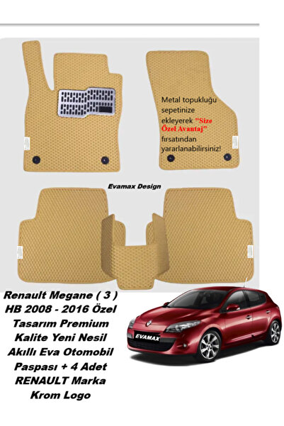 Evamax Design Renault Megane ( 3 ) HB 2008 - 2016 Özel Tasarım Premium Kalite...