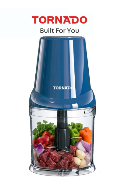 Tornado Chopper 0.5L Plastic Bowl, 400W, Double S Blade, One Speed, Anti-Slip...