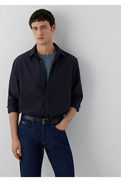 Mavi Navy Blue Shirt Loose Fit / Relaxed Comfortable Cut 0212091-70489
