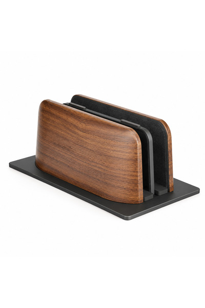Mcstorey Laptop Standı Ahşap Dual Çift Tutucu Masaüstü Macbook Tablet Telefon...