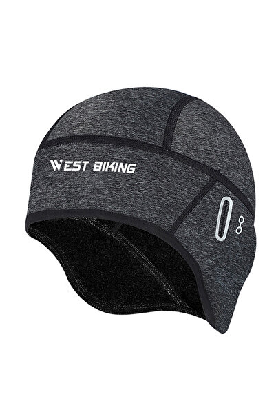 Choice1 GRAY WEST BIKING Winter Fleece Cycling Cap Windproof Thermal Skull Ca...