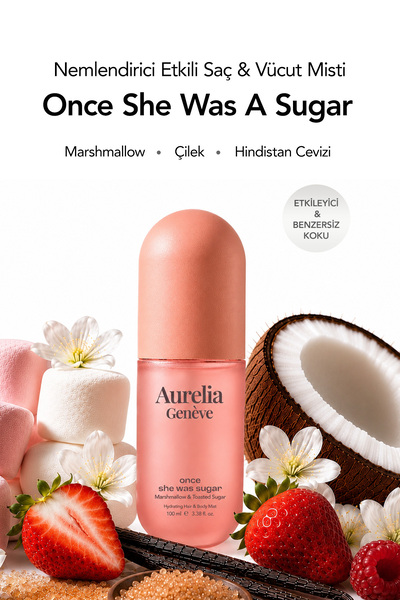 Hydrating Hair & Body Mist Once She Was Sugar - Nemlendirici Etkili Saç & Vücut Misti - Marshmallow