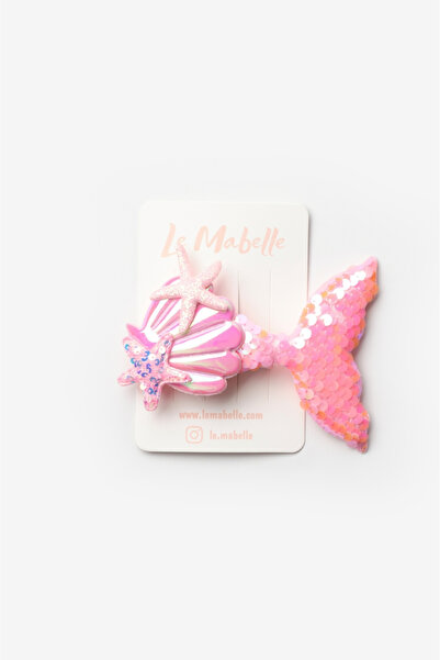 Le Mabelle Pink Sequin Mermaid Girl's Clip Buckle