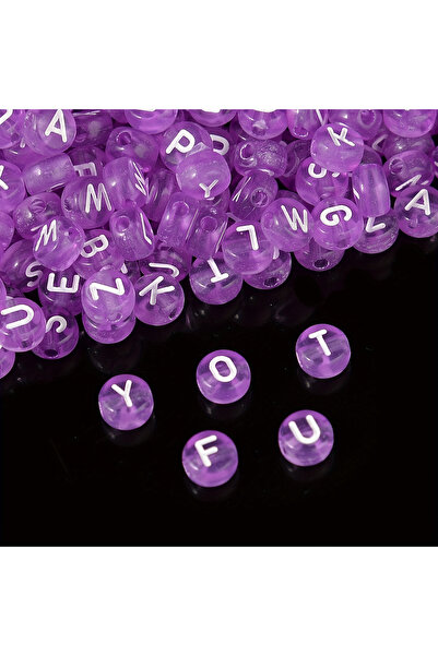 Choice1 300pcs WWPJ168 100/300/500PCS 4x7mm Round Acrylic Translucent Purple ...