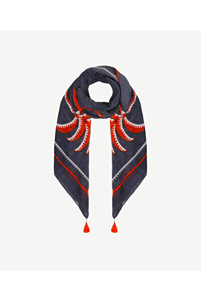 Yargıcı Tassel Detailed and Embroidered Shawl