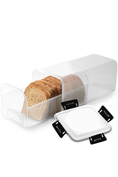 Choice Black with drawers Bread Loaf Container Clear Airtight Bread Box With ...