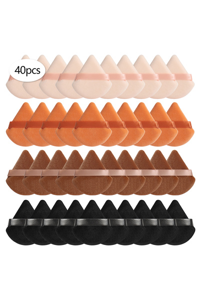 Choice 40Pcs Triangular Powder Puff 20-40Pcs Is Used to Apply Loose Powder an...