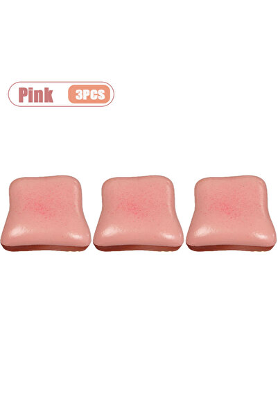 Choice9 Pink-3PCS Ultra Soft Slow Rising Cream Toast Squishy Realistic Food S...